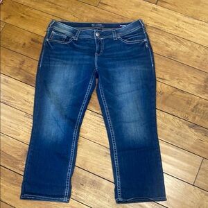 Silver aiko mid Jean capris